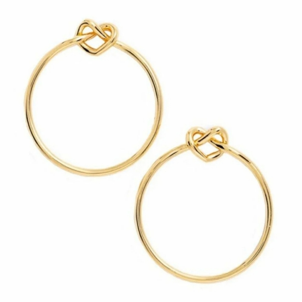 Kate Spade - Gold Love Me Knot Hoop Earrings